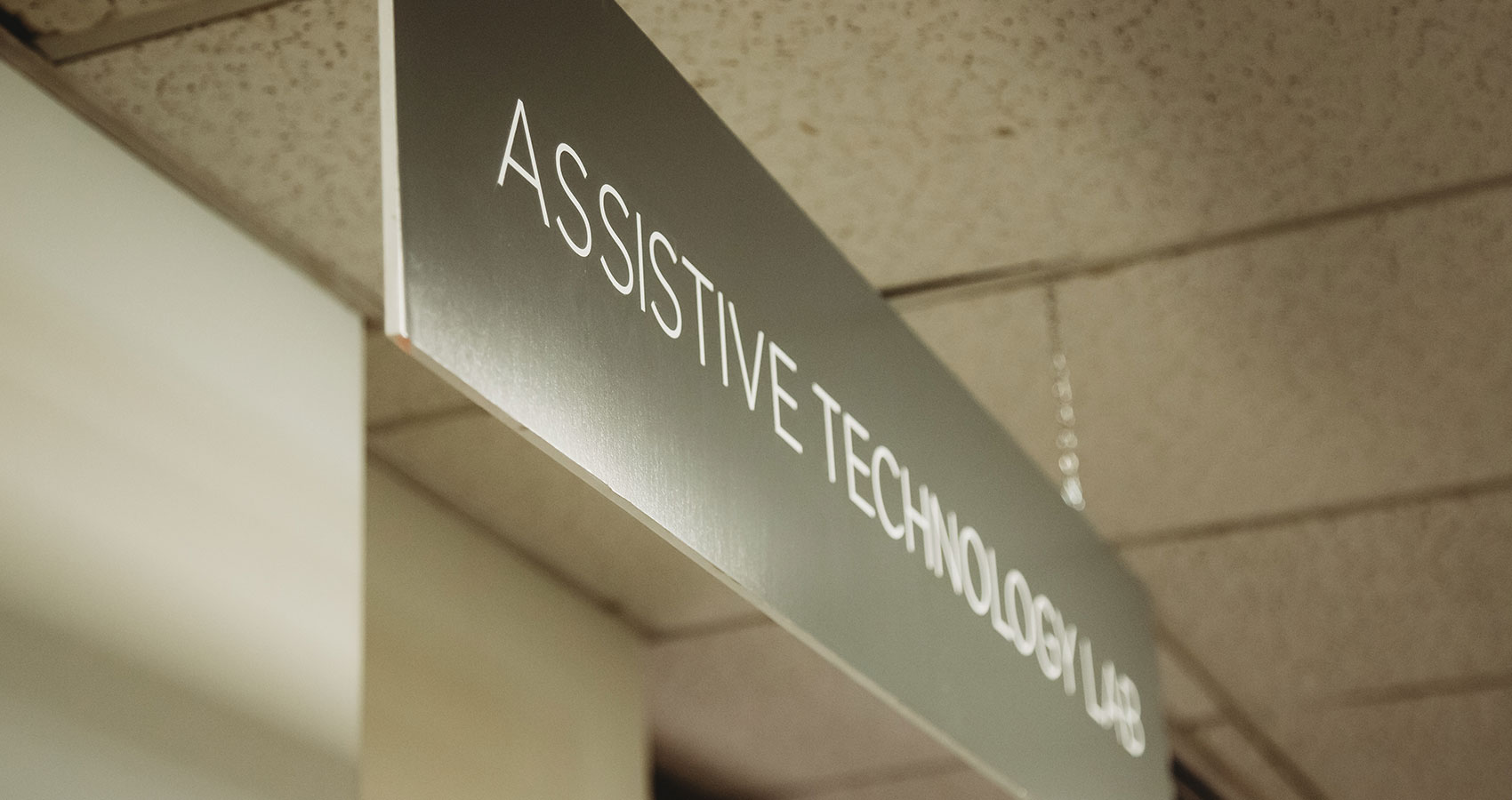 assistive technology lab sign